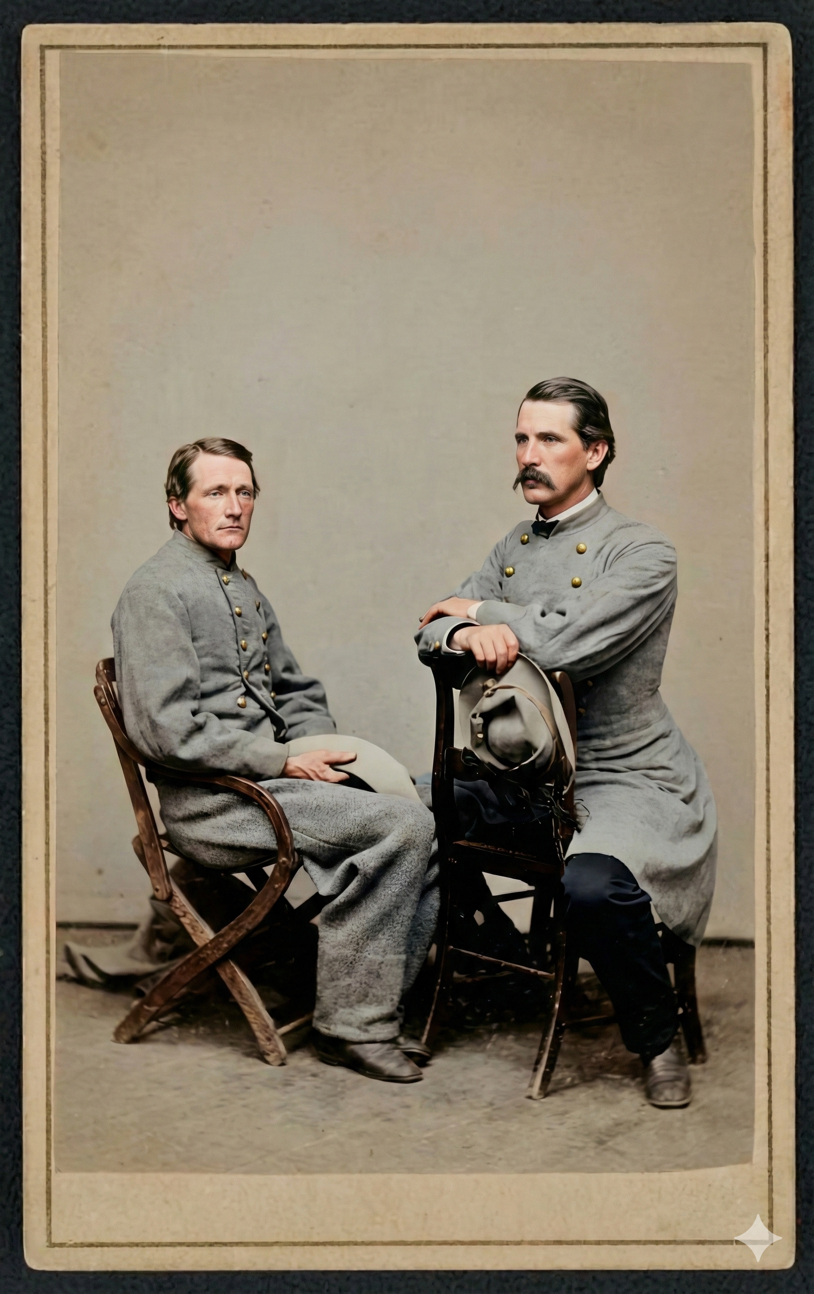 Colonel John Singleton Mosby and Captain Richard N. McVeigh Civil War Portrait